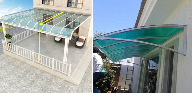 别再守着平顶遮阳了!弧度设计登场门前视觉提升不积水!(图2) 别再守着平顶遮阳了!弧度设计登场门前视觉提升不积水!(图2)