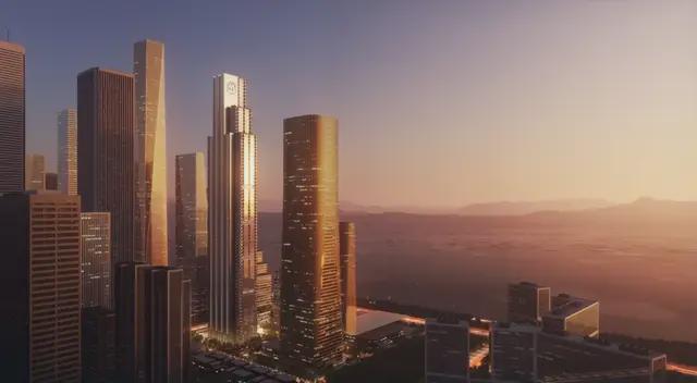 50亿!中国在建第一高银行总部大楼亮灯(图4) 50亿!中国在建第一高银行总部大楼亮灯(图4)