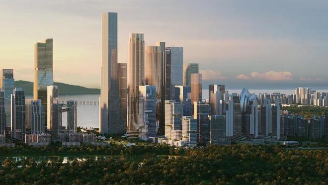 中国连廊双子塔第一高在深圳湾“牵手、穿衣”(图5)